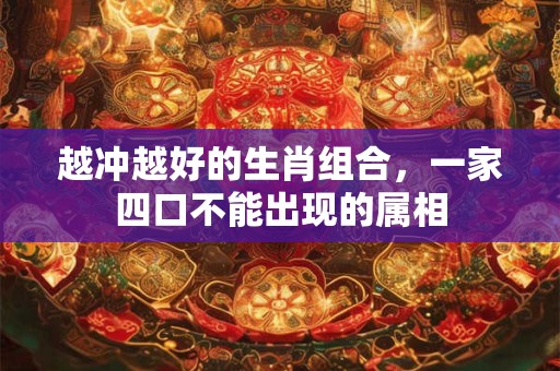 越冲越好的生肖组合,一家四口不能出现的属相 越冲越好的生肖组合,一家四口不能出现的属相