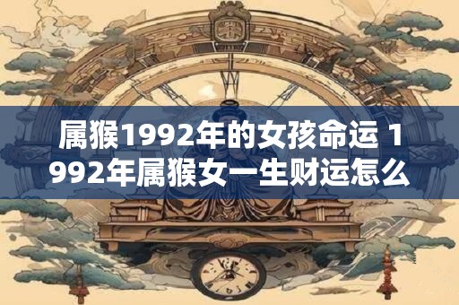 属猴1992年的女孩命运 1992年属猴女一生财运怎么样