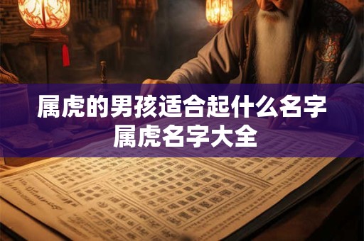 属虎的男孩适合起什么名字 属虎名字大全 属虎的男孩适合起什么名字 属虎名字大全