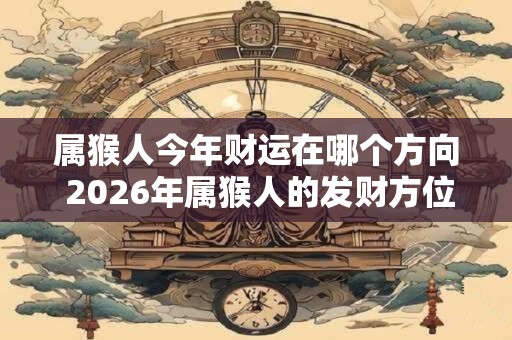 属猴人今年财运在哪个方向 2026年属猴人的发财方位