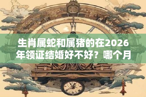 生肖属蛇和属猪的在2026年领证结婚好不好？哪个月最合适？