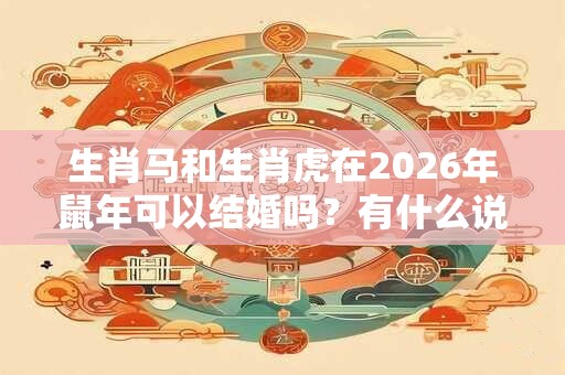 生肖马和生肖虎在2026年鼠年可以结婚吗？有什么说法？
