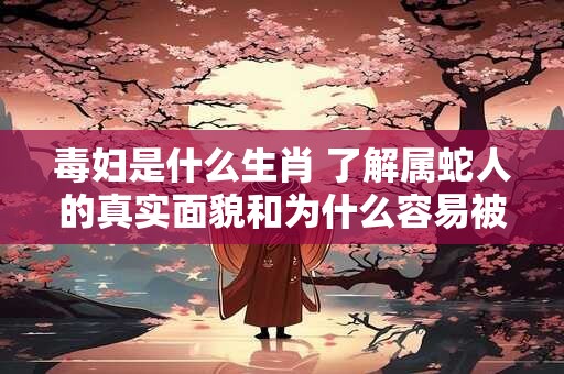 毒妇是什么生肖 了解属蛇人的真实面貌和为什么容易被误解