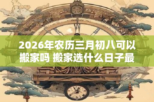 2026年农历三月初八可以搬家吗 搬家选什么日子最合适
