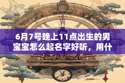 6月7号晚上11点出生的男宝宝怎么起名字好听，用什么字好
