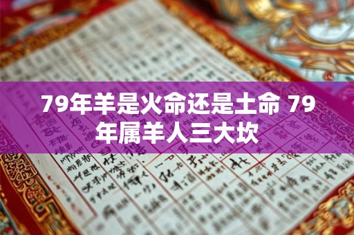 79年羊是火命还是土命 79年属羊人三大坎