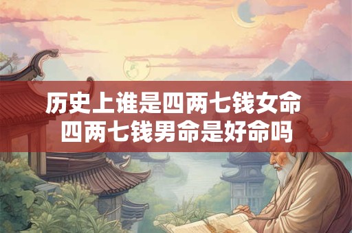 历史上谁是四两七钱女命 四两七钱男命是好命吗 历史上谁是四两七钱女命 四两七钱男命是好命吗