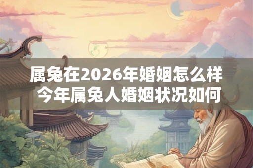 属兔在2026年婚姻怎么样 今年属兔人婚姻状况如何