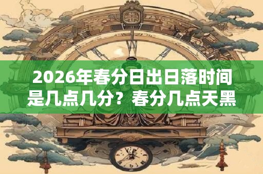 2026年春分日出日落时间是几点几分？春分几点天黑？
