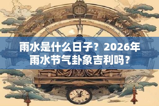雨水是什么日子？2026年雨水节气卦象吉利吗？