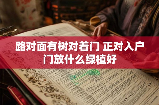 路对面有树对着门 正对入户门放什么绿植好