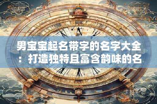 男宝宝起名带字的名字大全:打造独特且富含韵味的名字 男宝宝起名带字的名字大全:打造独特且富含韵味的名字