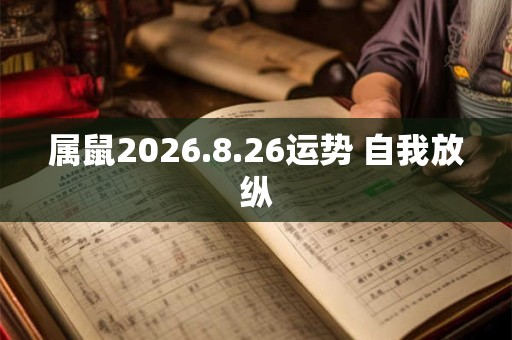 属鼠2026.8.26运势 自我放纵