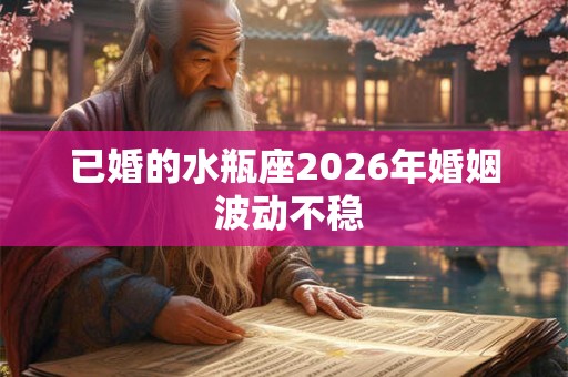 已婚的水瓶座2026年婚姻 波动不稳
