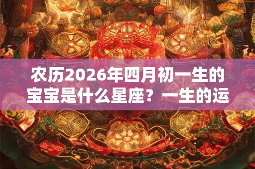 农历2026年四月初一生的宝宝是什么星座？一生的运势如何？