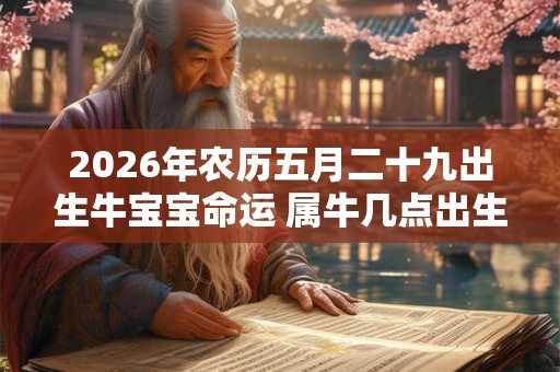 2026年农历五月二十九出生牛宝宝命运 属牛几点出生最好 2026年农历五月二十九出生牛宝宝命运 属牛几点出生最好