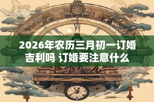 2026年农历三月初一订婚吉利吗 订婚要注意什么 2026年农历三月初一订婚吉利吗 订婚要注意什么