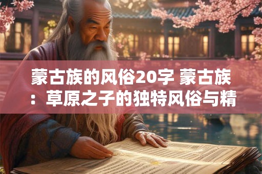 蒙古族的风俗20字 蒙古族：草原之子的独特风俗与精神风貌
