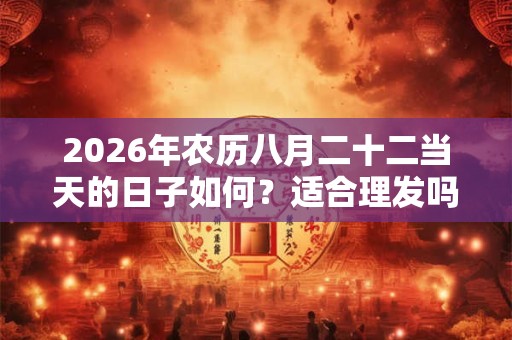 2026年农历八月二十二当天的日子如何？适合理发吗？