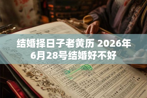 结婚择日子老黄历 2026年6月28号结婚好不好 结婚择日子老黄历 2026年6月28号结婚好不好