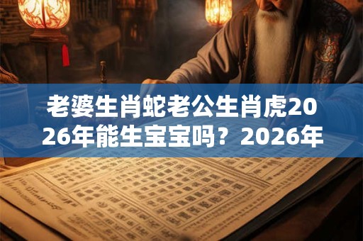 老婆生肖蛇老公生肖虎2026年能生宝宝吗?2026年几月出生的宝宝命好? 老婆生肖蛇老公生肖虎2026年能生宝宝吗?2026年几月出生的宝宝命好?