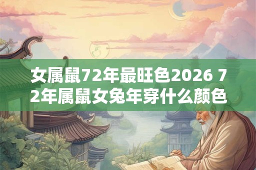 女属鼠72年最旺色2026 72年属鼠女兔年穿什么颜色大吉