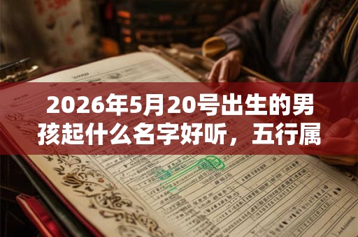 2026年5月20号出生的男孩起什么名字好听，五行属什么