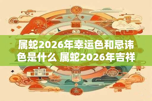 属蛇2026年幸运色和忌讳色是什么 属蛇2026年吉祥物