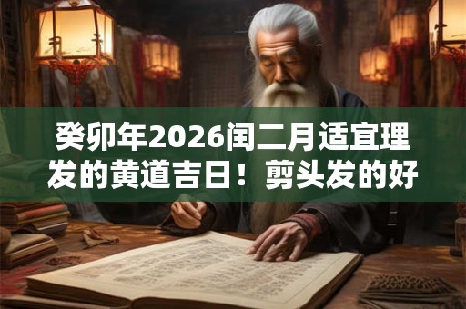 癸卯年2026闰二月适宜理发的黄道吉日！剪头发的好日子！
