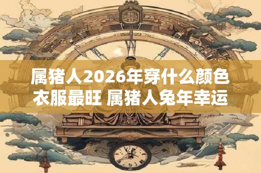 属猪人2026年穿什么颜色衣服最旺 属猪人兔年幸运色是什么