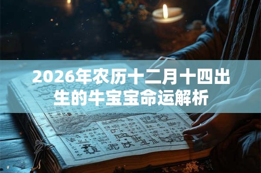2026年农历十二月十四出生的牛宝宝命运解析
