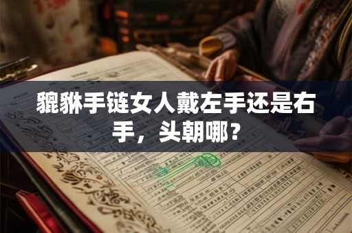 貔貅手链女人戴左手还是右手，头朝哪？
