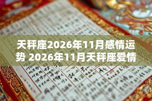 天秤座2026年11月感情运势 2026年11月天秤座爱情运程详解