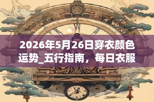 2026年5月26日穿衣颜色运势_五行指南，每日衣服颜色幸运色