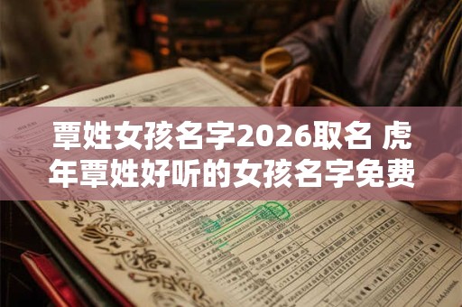 覃姓女孩名字2026取名 虎年覃姓好听的女孩名字免费