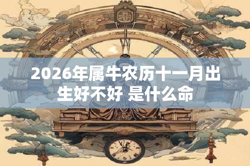 2026年属牛农历十一月出生好不好 是什么命