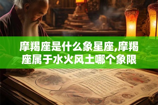 摩羯座是什么象星座,摩羯座属于水火风土哪个象限