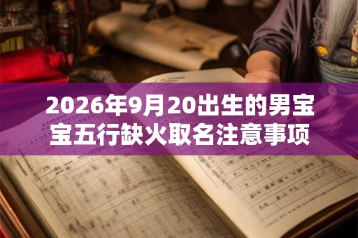 2026年9月20出生的男宝宝五行缺火取名注意事项