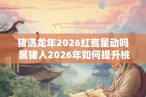 猪遇龙年2026红鸾星动吗 属猪人2026年如何提升桃花运