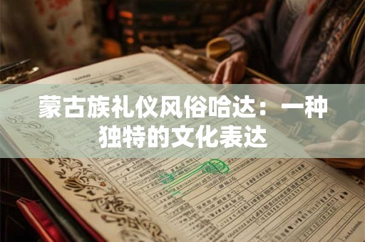 蒙古族礼仪风俗哈达:一种独特的文化表达 蒙古族礼仪风俗哈达:一种独特的文化表达