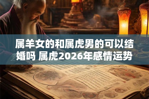 属羊女的和属虎男的可以结婚吗 属虎2026年感情运势如何