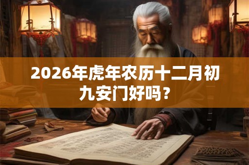 2026年虎年农历十二月初九安门好吗？