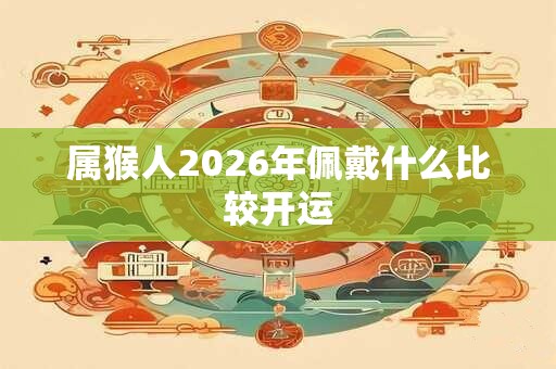 属猴人2026年佩戴什么比较开运 属猴人2026年佩戴什么比较开运