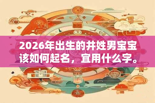 2026年出生的井姓男宝宝该如何起名，宜用什么字。