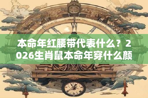 本命年红腰带代表什么?2026生肖鼠本命年穿什么颜色鞋子? 本命年红腰带代表什么?2026生肖鼠本命年穿什么颜色鞋子?