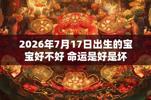 2026年7月17日出生的宝宝好不好 命运是好是坏 2026年7月17日出生的宝宝好不好 命运是好是坏