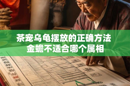 茶宠乌龟摆放的正确方法 金蟾不适合哪个属相