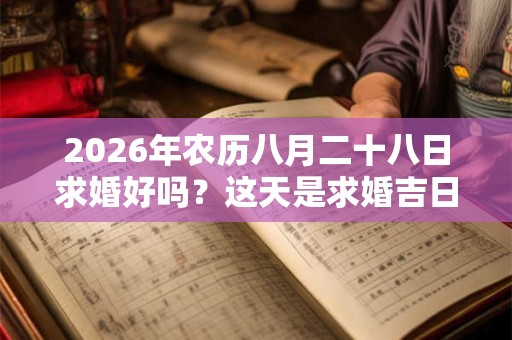 2026年农历八月二十八日求婚好吗?这天是求婚吉日吗? 2026年农历八月二十八日求婚好吗?这天是求婚吉日吗?