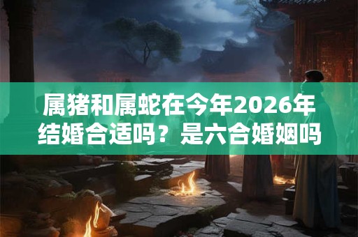 属猪和属蛇在今年2026年结婚合适吗？是六合婚姻吗？