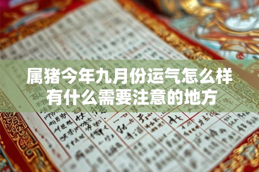 属猪今年九月份运气怎么样 有什么需要注意的地方 属猪今年九月份运气怎么样 有什么需要注意的地方